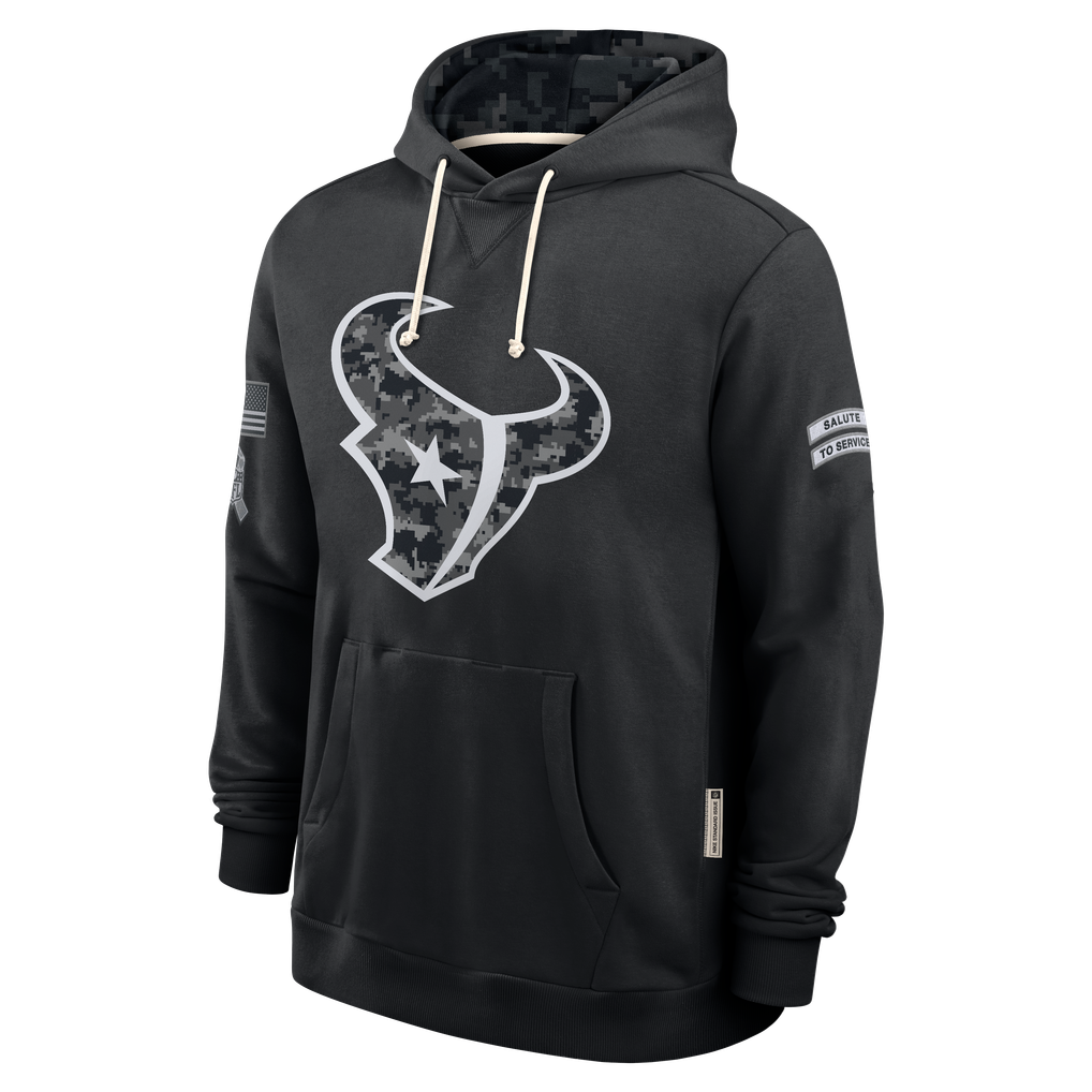 Kooe H.Texans Black 2026 Salute to Service Sideline Dri-FIT Pullover Hoodie Jerseys