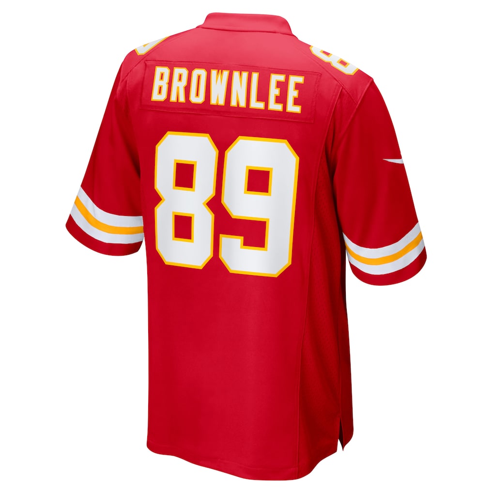 Kooe KC.Chiefs #89 Jason Brownlee Red Team Game Jersey