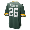 Kooe GB.Packers #26 Darnell Savage Jr. Green Game Jersey