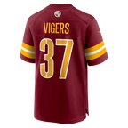 Kooe W.Commanders #37 Car'lin Vigers Burgundy Team Game Jersey