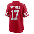 Kooe SF.49ers #17 Jordan Watkins Scarlet Team Game Jersey