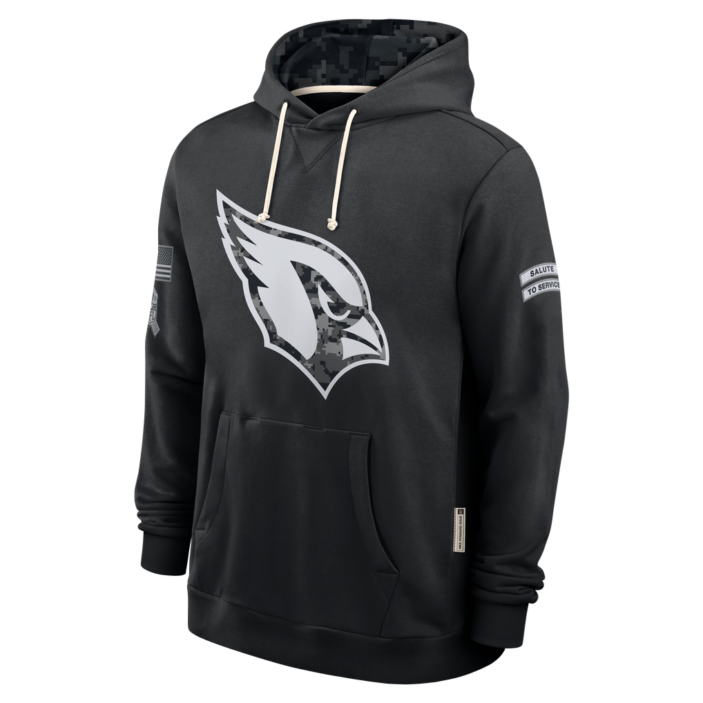 Kooe A.Cardinal Black 2026 Salute to Service Sideline Dri-FIT Pullover Hoodie Jerseys