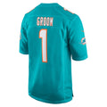 Kooe M.Dolphins #1 Groom Aqua Game Jersey