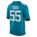 Kooe J.Jaguars #55 Chuma Edoga Teal Team Game Jersey