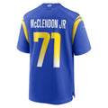 Kooe LA.Rams #71 Warren McClendon Jr. Royal Team Game Jersey