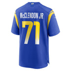 Kooe LA.Rams #71 Warren McClendon Jr. Royal Team Game Jersey