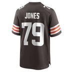 Kooe C.Browns #79 Dawand Jones Brown Team Game Jersey
