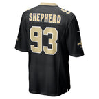 Kooe NO.Saints #93 Nathan Shepherd Black Game Jersey