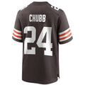 Kooe C.Browns #24 Nick Chubb Brown Player Game Jersey