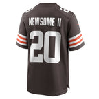 Kooe C.Browns #20 Greg Newsome II Brown Game Jersey