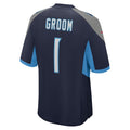 Kooe T.Titans #1 Groom Navy Game Jersey