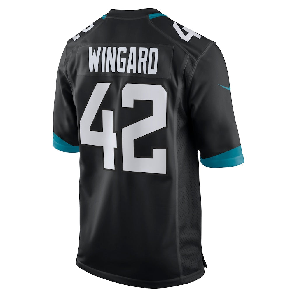 Kooe J.Jaguars #42 Andrew Wingard Black Alternate Game Jersey