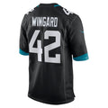 Kooe J.Jaguars #42 Andrew Wingard Black Alternate Game Jersey