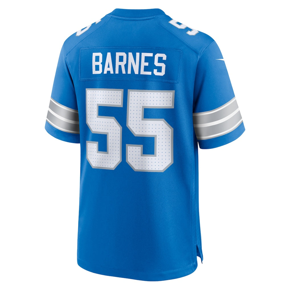 Kooe D.Lions #55 Derrick Barnes Blue Team Game Jersey