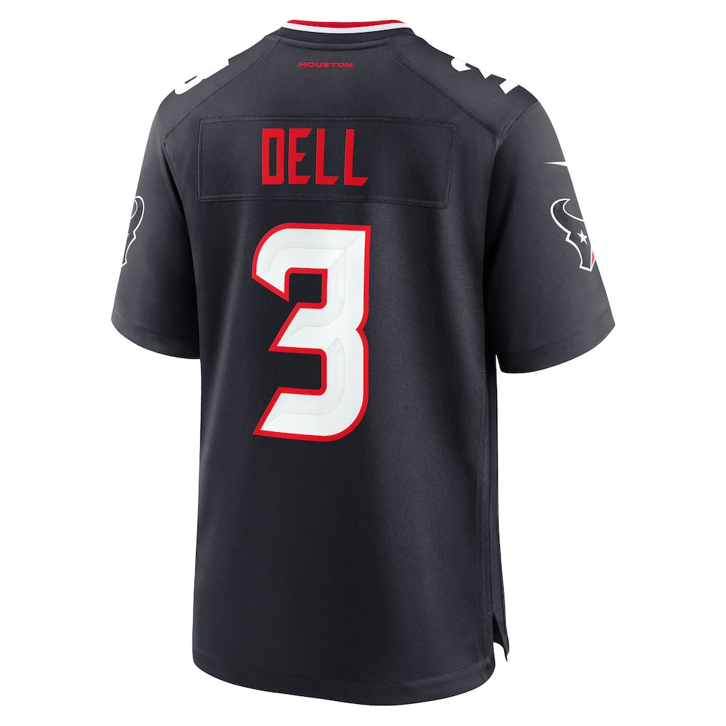 Kooe H.Texans #3 Tank Dell Navy Game Jersey