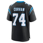 Kooe C.Panthers #74 Jake Curhan Black Team Game Jersey