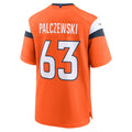 Kooe D.Broncos #63 Alex Palczewski Orange Team Game Jersey