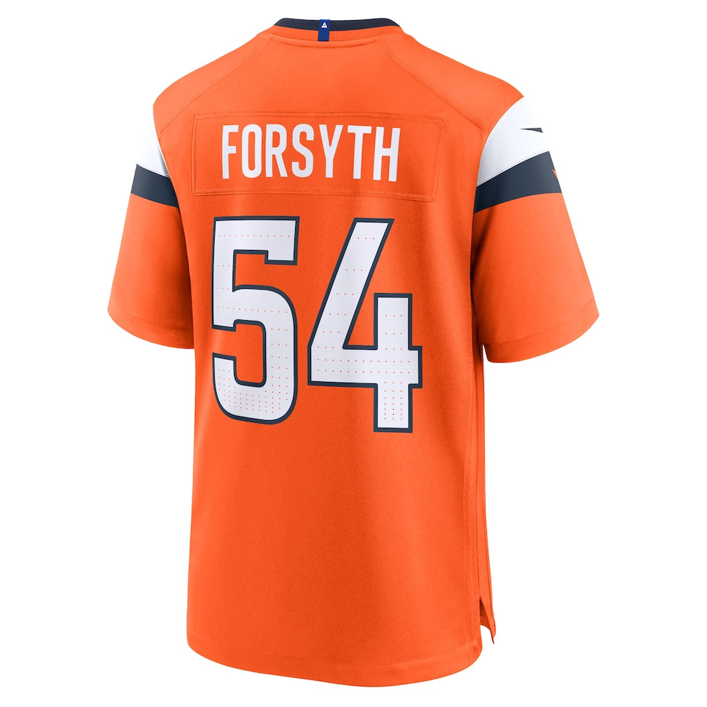 Kooe D.Broncos #54 Alex Forsyth Orange Team Game Jersey