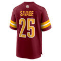 Kooe W.Commanders #25 Darnell Savage Burgundy Team Game Jersey