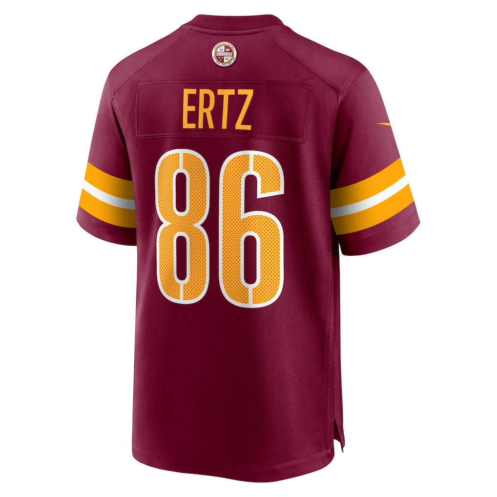 Kooe W.Commanders #86 Zach Ertz Burgundy Game Jersey