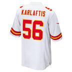 Kooe KC.Chiefs #56 George Karlaftis White Away Game Player Jersey