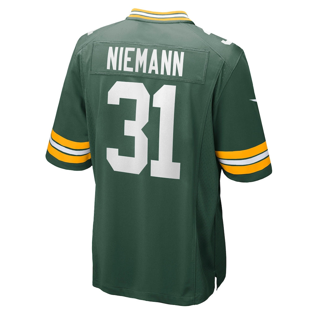 Kooe GB.Packers #31 Nick Niemann Green Team Game Jersey