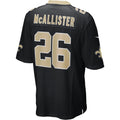 Kooe NO.Saints #26 Deuce McAllister Black Game Retired Player Jersey