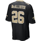 Kooe NO.Saints #26 Deuce McAllister Black Game Retired Player Jersey
