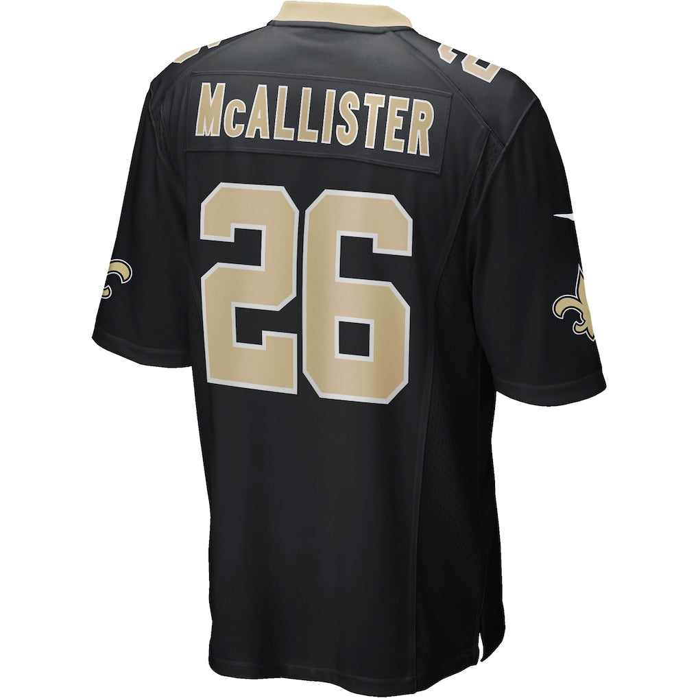 Kooe NO.Saints #26 Deuce McAllister Black Game Retired Player Jersey