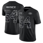 Kooe SF.49ers #54 Fred Warner Player Black Limited 2026 Salute to Service Home Game Stitched Jerseys