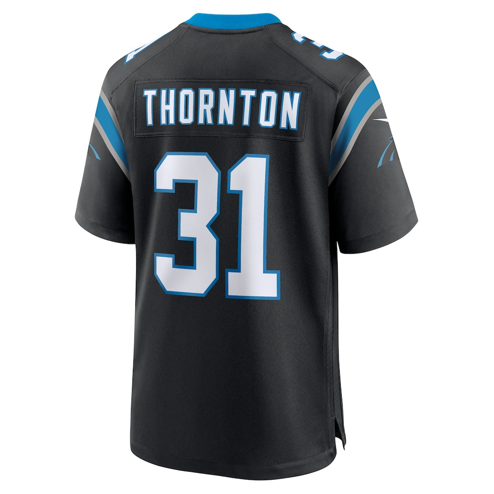 Kooe C.Panthers #31 Corey Thornton Black Team Game Jersey