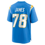 Kooe LA.Chargers #78 Andre James Powder Blue Team Game Jersey