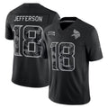 Kooe MN.Vikings #18 Justin Jefferson Player Black Limited 2026 Salute to Service Home Game Stitched Jerseys