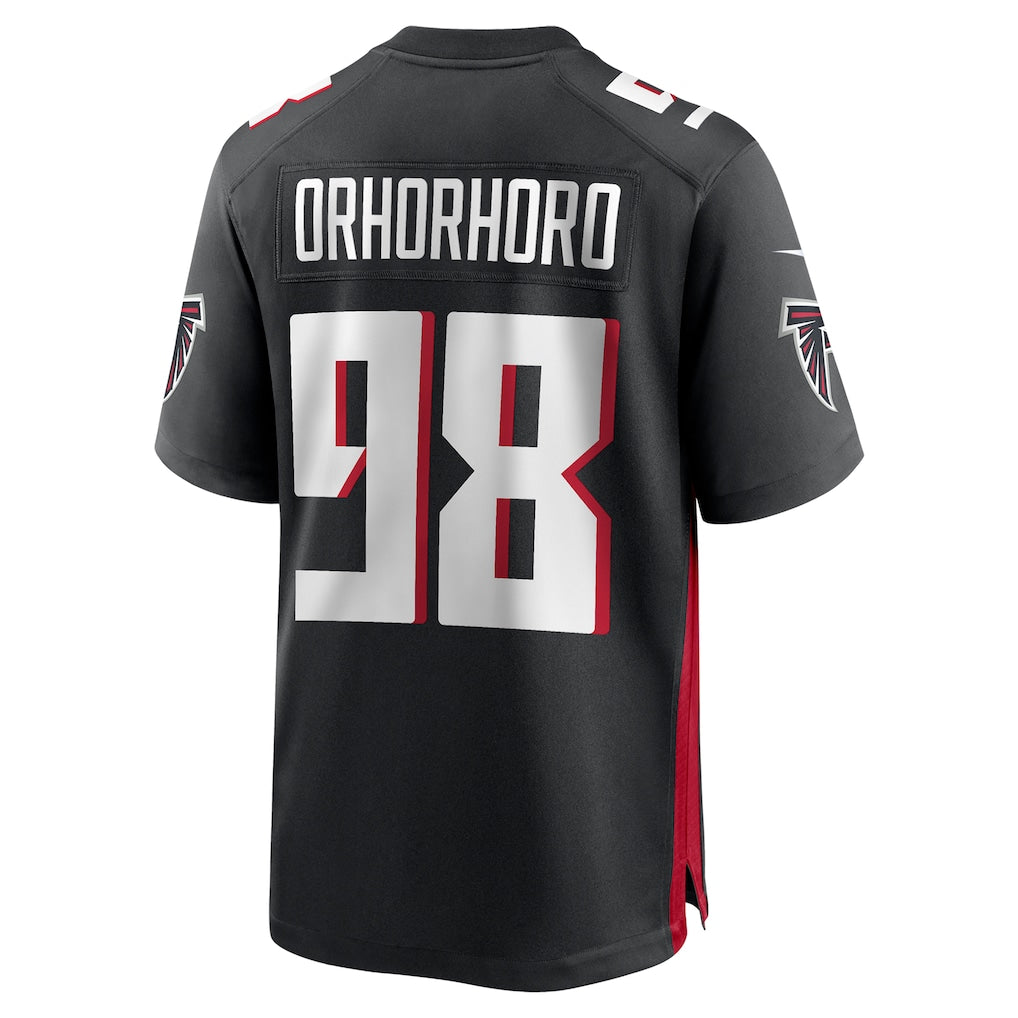 Kooe A.Falcons #98 Ruke Orhorhoro Black Game Retired Player Jersey