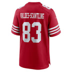 Kooe SF.49ers #83 Marquez Valdes-Scantling Scarlet Team Game Jersey