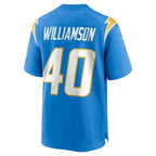 Kooe LA.Chargers #40 Kendall Williamson Powder Blue Team Game Jersey