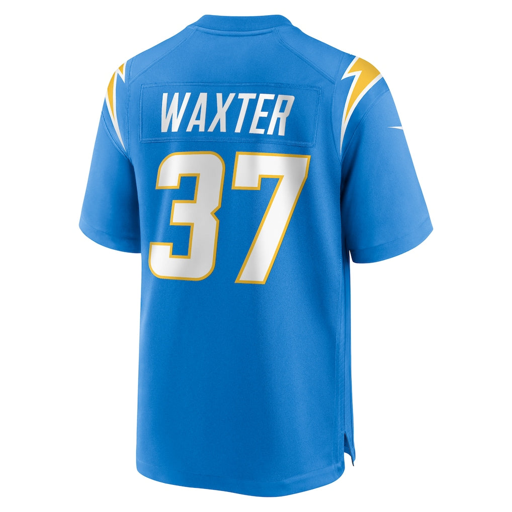 Kooe LA.Chargers #37 Isas Waxter Powder Blue Team Game Jersey