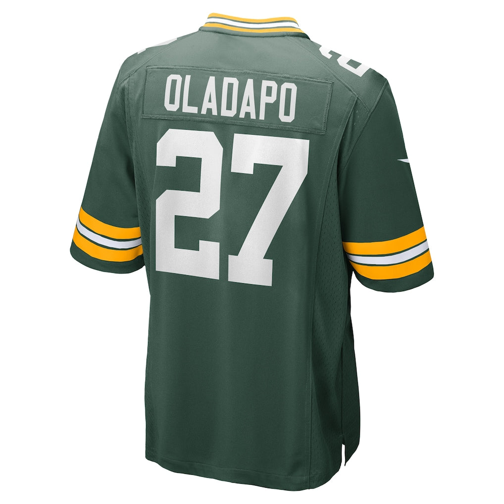 Kooe GB.Packers #27 Kitan Oladapo Green Game Jersey
