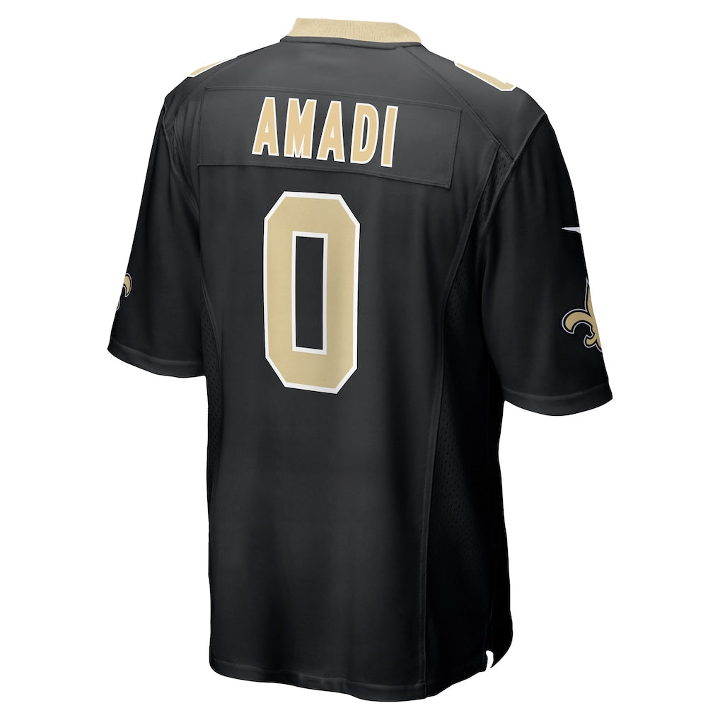 Kooe NO.Saints #0 Ugo Amadi Black Team Game Jersey