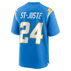 Kooe LA.Chargers #24 Benjamin St-Juste Powder Blue Team Game Jersey