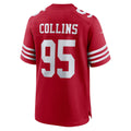 Kooe SF.49ers #95 Alfred Collins Scarlet Team Game Jersey
