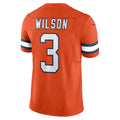Kooe D.Broncos #3 Russell Wilson Orange Vapor F.U.S.E. Limited Jersey