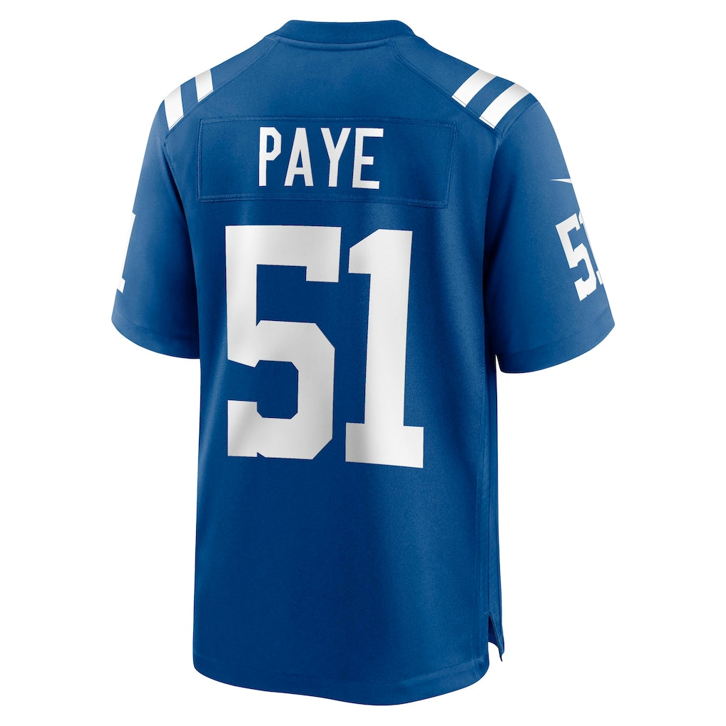 Kooe IN.Colts #51 Kwity Paye Royal Game Jersey