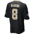 Kooe NO.Saints #8 Archie Manning Black Game Retired Player Jersey