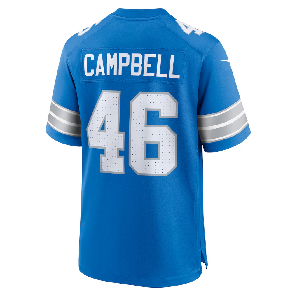 Kooe D.Lions #46 Jack Campbell Blue Game Stitched Jersey