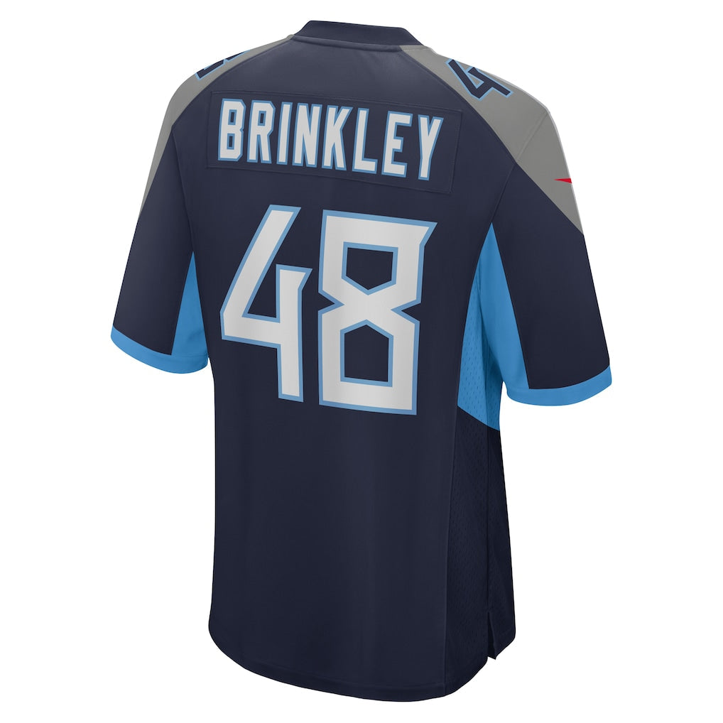 Kooe T.Titans #48 Beau Brinkley Navy Game Jersey