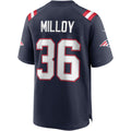 Kooe NE.Patriots #36 Lawyer Milloy Navy Game Retired Player Jersey