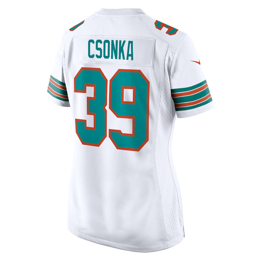 Kooe M.Dolphins #39 Larry Csonka White Retired Player Jersey