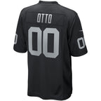 Kooe LV.Raiders #0 Jim Otto Black Game Retired Player Jersey