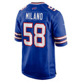 Kooe B.Bills #58 Matt Milano Royal Game Jersey